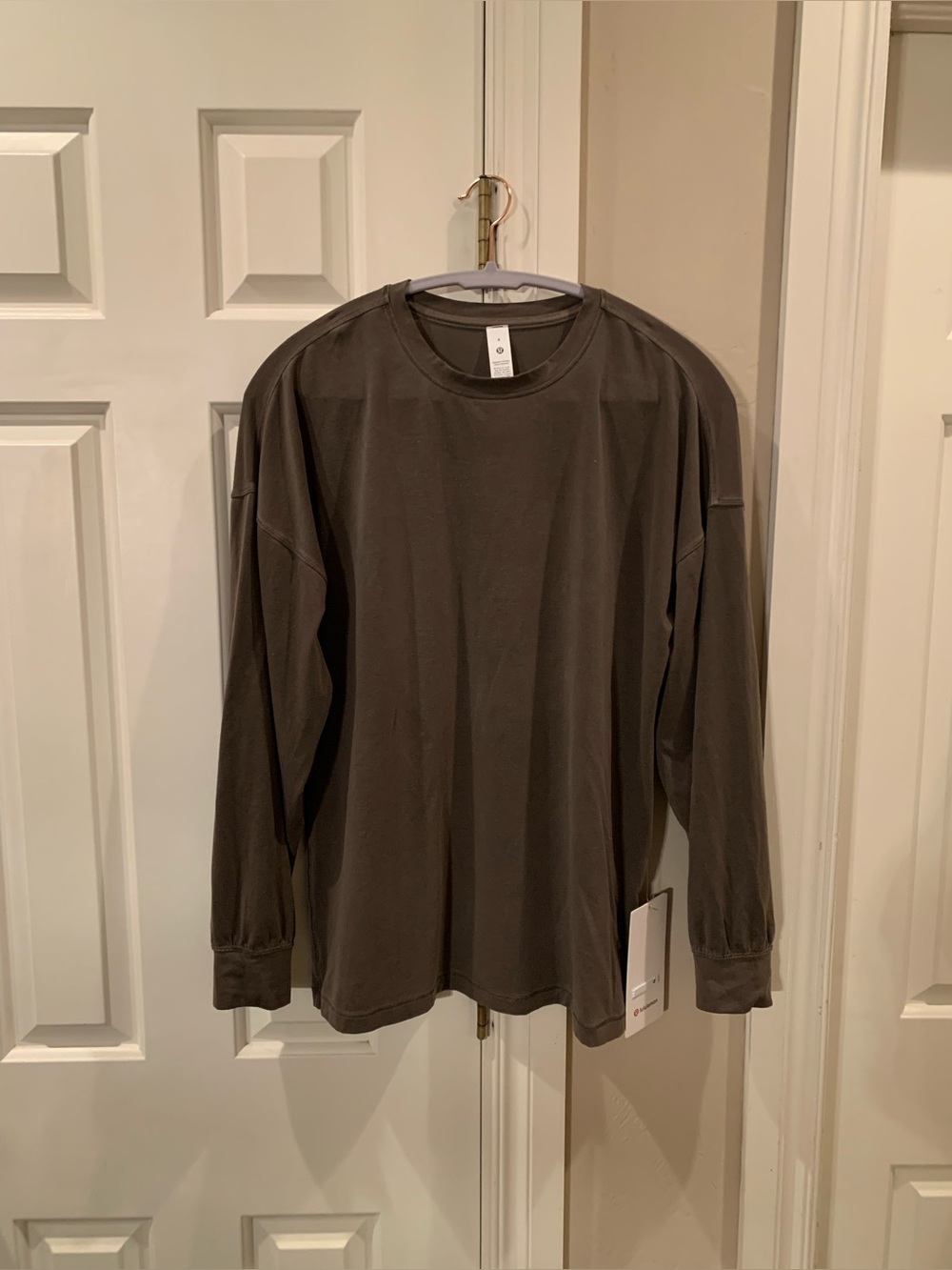 NWT Lululemon EasySet Relaxed-Fit Long Sleeve Shirt *Wash Dark Oxide 6
